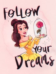 Character Pink Disney Princess Ariel And Cinderella Pyjamas Snuggle Fit - Image 9 of 9