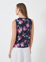 Crew Clothing Blue Estelle Sleeveless Top - Image 2 of 5