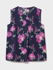 Crew Clothing Blue Estelle Sleeveless Top - Image 5 of 5