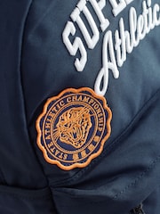 Superdry Navy Embroidered Varsity Badge Logo Backpack - Image 4 of 5