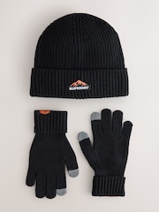 Superdry Beanie and Gloves Set - Imagen 1 de 5