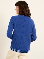 FatFace Sophia Cobalt Blue Knitted Slub Jumper - Image 2 of 6