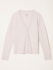 FatFace Lucee Oatmeal Knitted Cardigan - Image 6 of 6