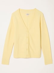 FatFace Lucee Yellow Knitted Cardigan - Image 6 of 6