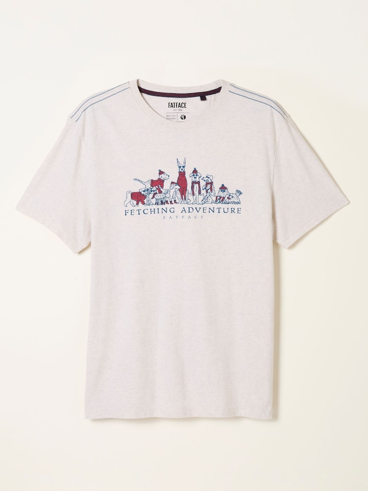 FatFace White Fetching Adventure T-Shirt - Image 6 of 6 FatFace White Fetching Adventure T-Shirt - Image 6 of 6