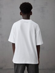 Castore White Logo Oversized Short Sleeve Cotton T-Shirt - Image 2 of 7