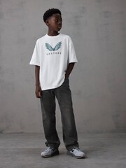 Castore White Logo Oversized Short Sleeve Cotton T-Shirt - Image 3 of 7