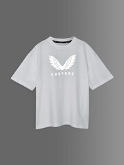 Castore White Logo Oversized Short Sleeve Cotton T-Shirt - Image 5 of 7
