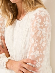 FatFace Marianne Ivory Lace Top - Image 3 of 5