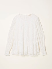 FatFace Marianne Ivory Lace Top - Image 5 of 5
