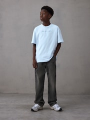 Castore Light Blue Oversized Short Sleeve Cotton T-Shirt - Image 3 of 8