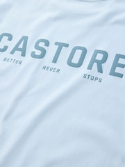 Castore Light Blue Oversized Short Sleeve Cotton T-Shirt - Image 7 of 8