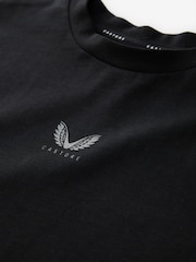 Castore Black Oversized Short Sleeve Cotton T-Shirt - Image 7 of 8