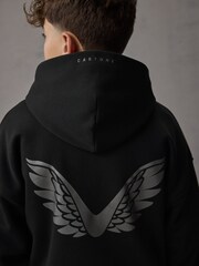 Castore Black Logo Long Sleeve Cotton Hoodie - Image 4 of 9