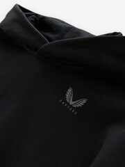 Castore Black Logo Long Sleeve Cotton Hoodie - Image 8 of 9