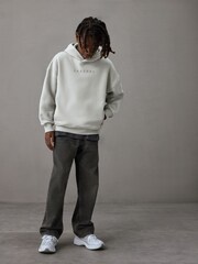 Castore Light Grey Logo Long Sleeve Cotton Hoodie - Image 4 of 9