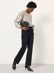 FatFace Faye Charcoal Grey Decorative Floral Tunic - Image 3 of 6