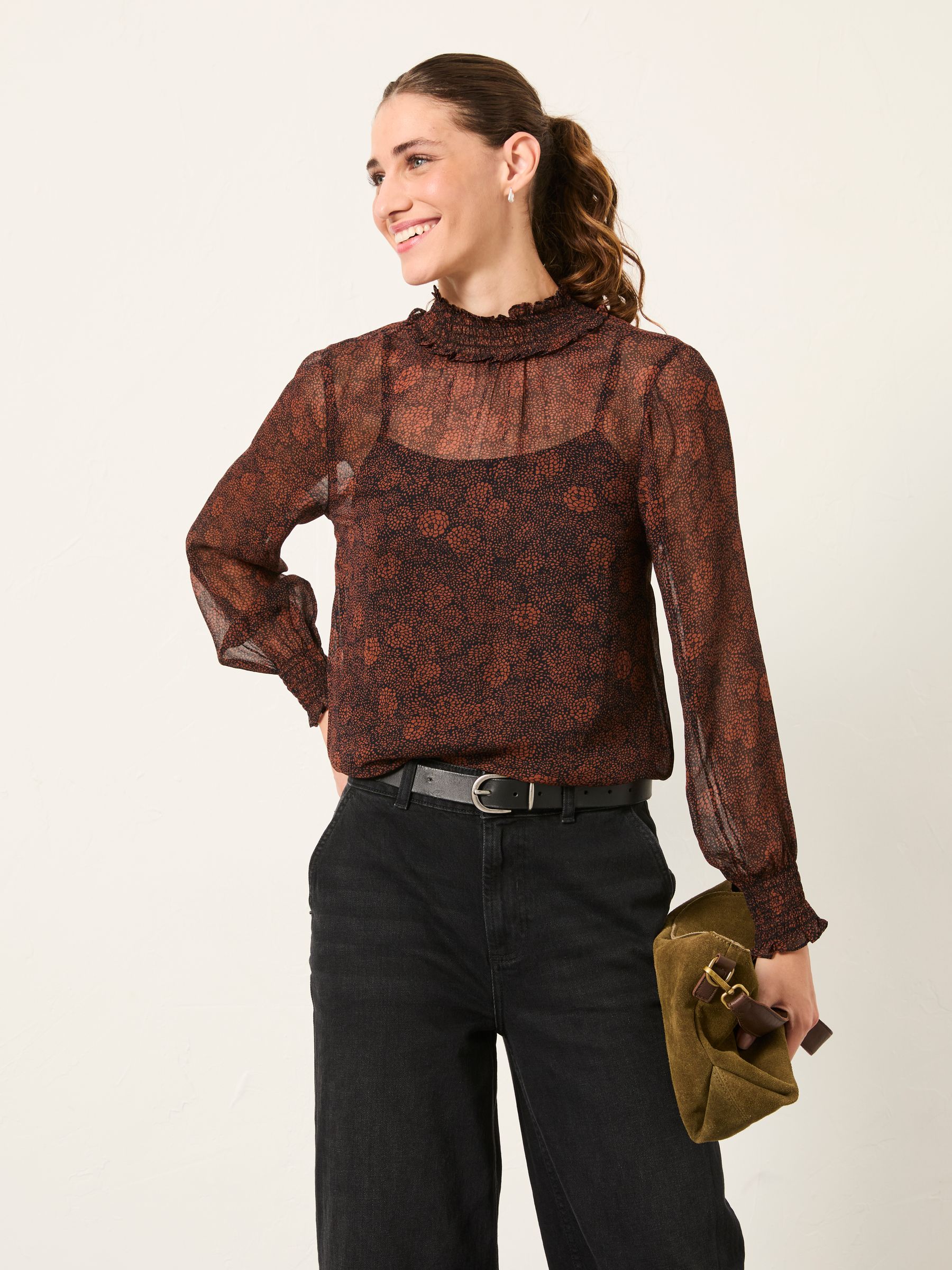 Fat Face - Women's Blouse - Jaclyn - Viscose - Black