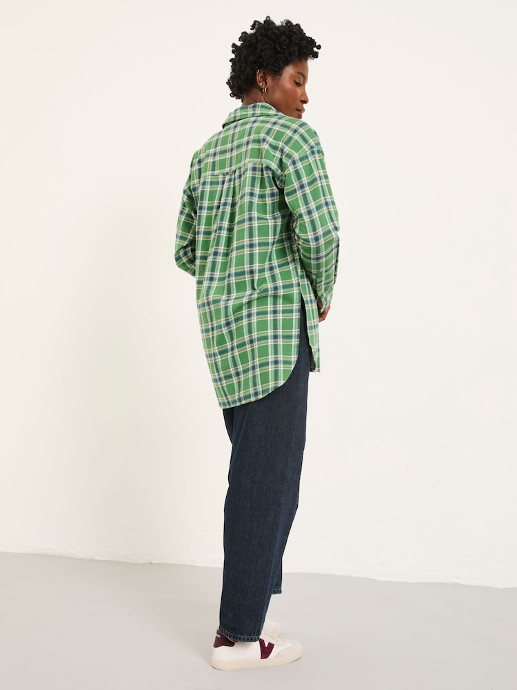 FatFace Carolin Green Check Shirt - Image 2 of 6 FatFace Carolin Green Check Shirt - Image 2 of 6