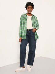 FatFace Carolin Green Check Shirt - Image 3 of 6