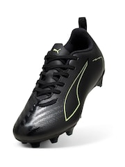 أسود - Puma Kids Ultra 6 Play Firm Ground Football Boots - صورة 4 من 6