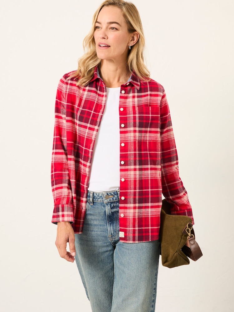 FatFace Olivia Red Check Shirt - Image 1 of 6 FatFace Olivia Red Check Shirt - Image 1 of 6