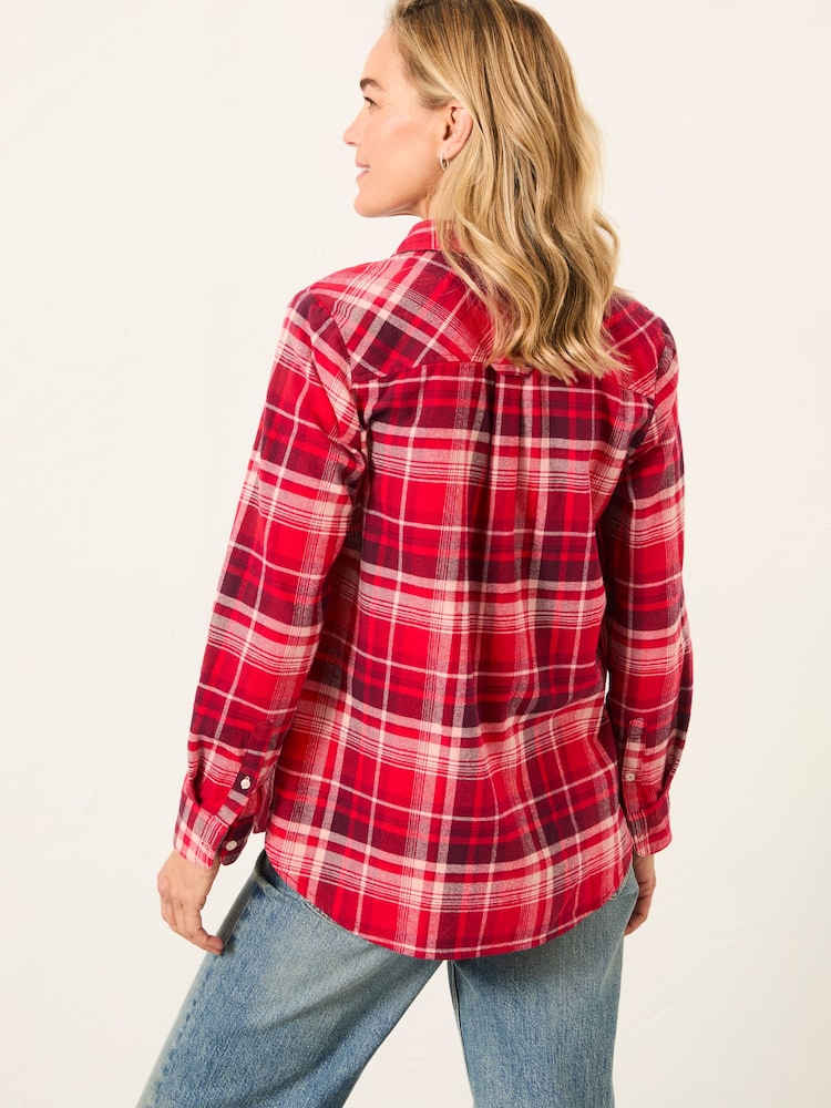 FatFace Olivia Red Check Shirt - Image 2 of 6 FatFace Olivia Red Check Shirt - Image 2 of 6