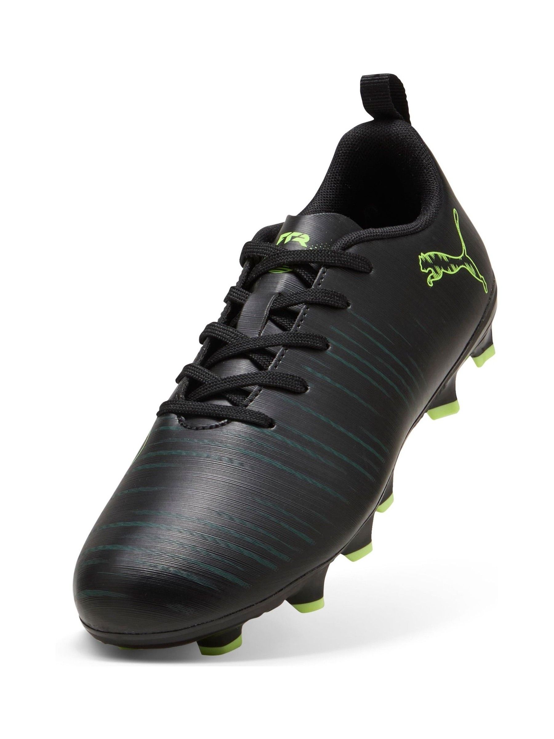 Buy Puma Black Kids Future 8 Play Firm Ground Football Boots from