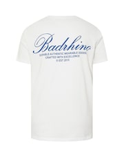 BadRhino Big & Tall White Script Print 100% Cotton T-Shirt - Image 6 of 6