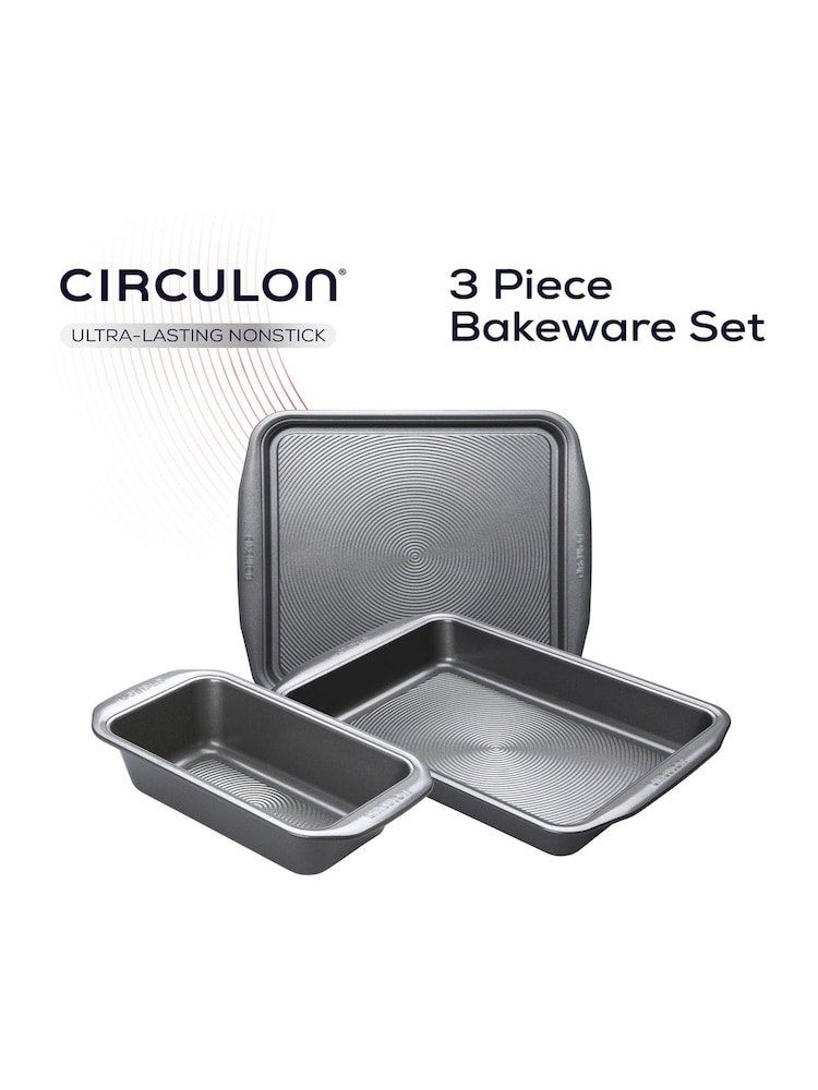 Circulon 3 Piece Grey Momentum Non Stick Bakewares Set - Image 2 of 7