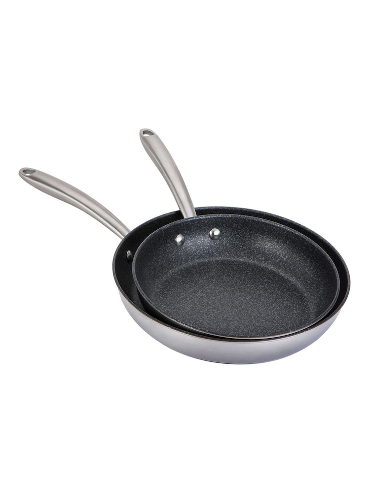 Prestige Silver 2 Piece Scratch Guard Frying Pans Set - Image 10 of 10 Prestige Silver 2 Piece Scratch Guard Frying Pans Set - Image 10 of 10