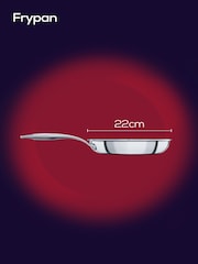 Circulon Silver S Series Steelshield Stainless Steel Hybrid 22cm F Pan - Image 4 of 8