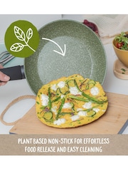Prestige 5 Piece Green Eco Non Stick Induction Cookware 16 18 20cm Saucepans And 20cm 24cm Frypan Set - Image 5 of 10