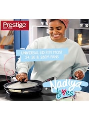 Prestige Set of 4 Black Nadiya Non Stick Cookware Set - Image 6 of 9
