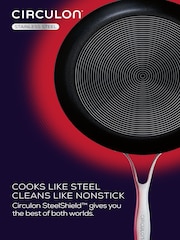 Circulon 2 Pack Silver S Series Steelshield Stainless Steel Hybrid Frying Pans - Image 3 of 6