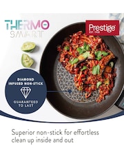 Prestige 3 Piece Black Thermosmart Induction Saucepan Set With Toughened Glass Lids - Image 5 of 6