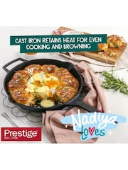Prestige Black Nadiya Cast Iron 25cm Frying Pan - Image 2 of 9