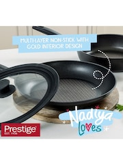 Prestige Black 2 Piece Nadiya Non Stick Frying Pans Set - Image 5 of 6