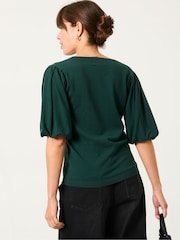 FatFace Vienna Jade Green Knitted Top - Image 2 of 4