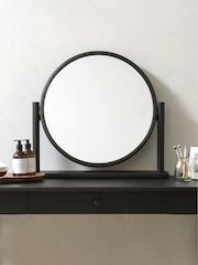 Cotswold Company Black Oak Berkeley Dressing Table Mirror - Image 1 of 3