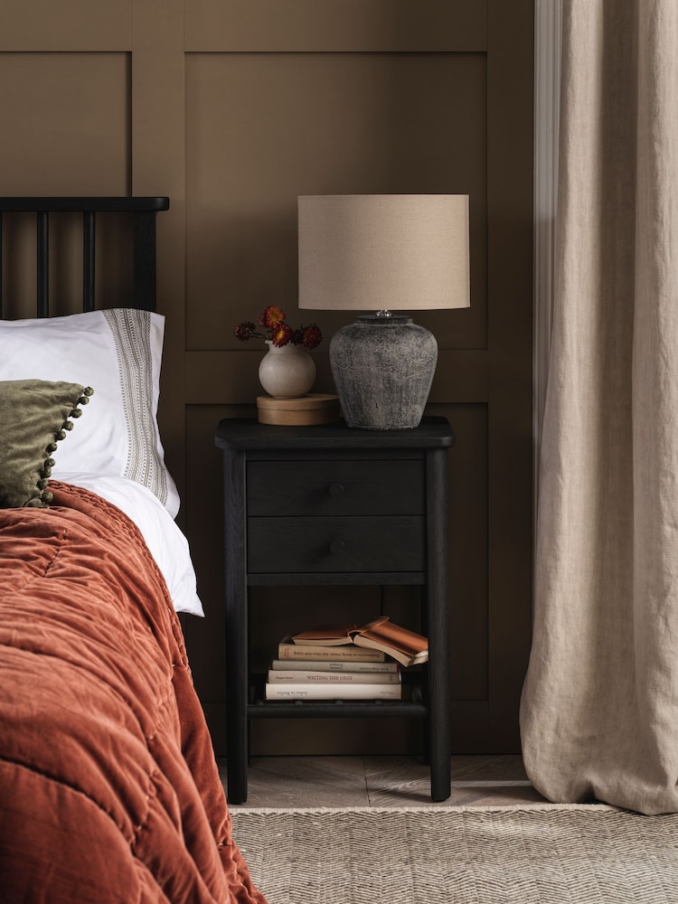 Cotswold Company Black Oak Berkeley Bedside - Image 1 of 6
