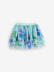 Angel & Rocket Green Lois Mint Floral Tutu And Frill Sleeve Bodysuit Set - Image 5 of 7