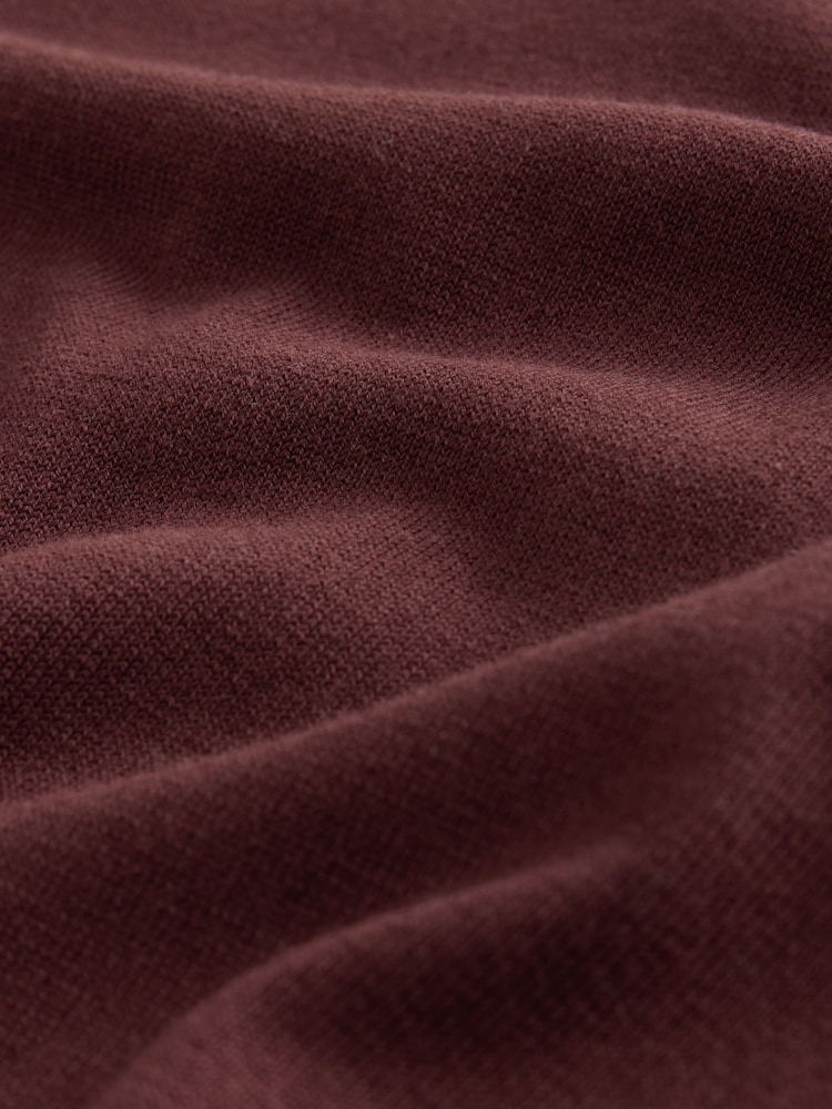 Brown Regular Fit Cotton Rich Roll Neck Jumper - Image 3 of 3
