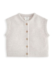 Mamas & Papas 100% Cotton Grey Top & Shorts Set - Image 2 of 4