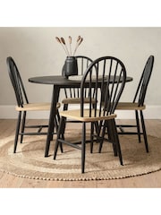Cotswold Company Black Oak Berkeley Round Dining Table - Image 1 of 4