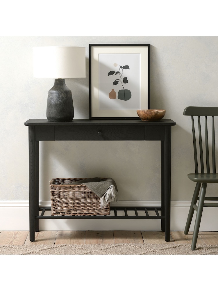 Cotswold Company Black Oak Berkeley Console Table - Image 1 of 6