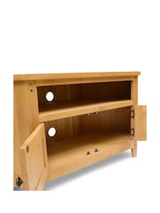 Cotswold Company Rustic Oak Oakland Corner TV Unit - Image 6 of 6