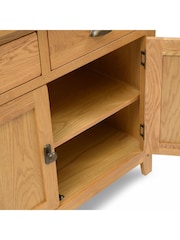 Cotswold Company Rustic Oak Oakland Small Sideboard - Image 5 of 6