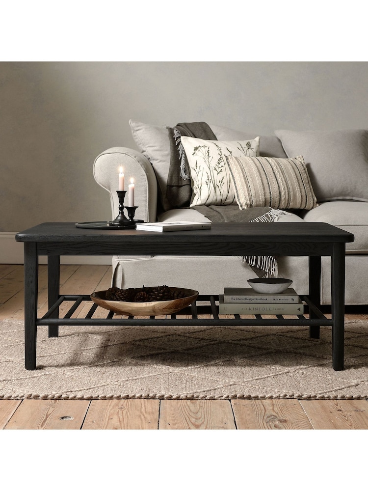 Cotswold Company Black Oak Berkeley Coffee Table - Image 1 of 5 Cotswold Company Black Oak Berkeley Coffee Table - Image 1 of 5