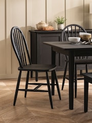 Cotswold Company Black Oak Berkeley Dining Chair Set of 2 - Image 1 of 6